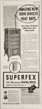 1933 Print Ad Superfex Oil Burning Heating Stoves Perfection Cleveland,Ohio - £13.38 GBP