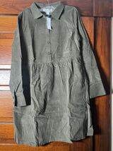 Nine West Dress Side Seam Pockets Soft Corduroy Women’s S Grape Leaf - $19.80