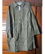 Nine West Dress Side Seam Pockets Soft Corduroy Women’s S Grape Leaf - $363.68 MXN