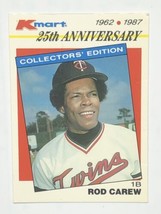 Rod Carew 1987 K-Mart Collector’s Edition #14 Minnesota Twins MLB Baseball Card - £1.24 GBP