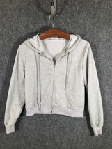 Hoodie/Sweatshirt Womens Size Small Gray Full Zip Long Sleeve - £9.15 GBP