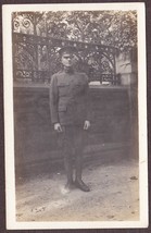 WWI Era U.S. Soldier in Uniform RPPC 1919-1920 Real Photo Postcard - $12.25