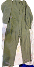 Vintage Coveralls Army Sateen Type 1 Utility Size Large Green 8405-00-131-6509 - £23.27 GBP