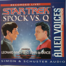 STAR TREK Spock Vs. Q, Leonard Nimoy &amp; John de Lancie Recorded Live CD - £10.97 GBP