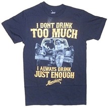 MEN&#39;S I DON&#39;T DRINK TOO MUCH BLACK SMALL COTTON TEE NEW - £9.90 GBP