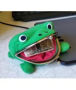 Cartoon Wallet Frog Wallet Coin Purse Manga Flannel Wallet Cute Purse Co... - £9.40 GBP