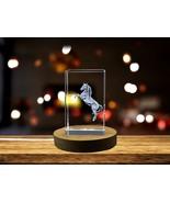 LED Base included | Arabian Horse Crystal Figurine An exquisitely carved... - $25.99+