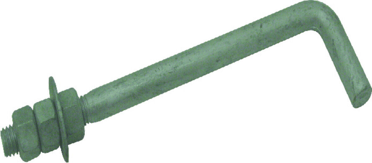 Primary image for 3/4" x 12" Anchor Bolt Gr5 90 Deg Anchoring/Securely Holding Structure In Place