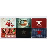 6 Macy`s Department Store Gift Cards Jeans USA Flag Star Collectible Car... - £6.28 GBP