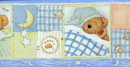 Bedtime Teddy Bear Wallpaper Border York Wallcovering IF2475BD - £15.29 GBP