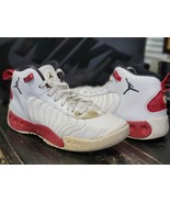 2017 Jordan Jumpman Team White/Red Basketball Shoes 907973-120 Kid 4.5 - $692.91 MXN