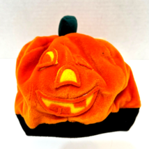 Vintage Baby Infant Halloween Pumpkin Jack O Lantern Beanie Hat Orange B... - £9.84 GBP