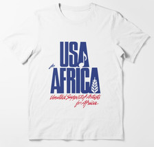 Usa For Africa We Are The World T-Shirt High Quality Cotton Men and Women - £17.42 GBP