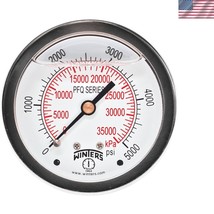 Stainless Steel Pressure Gauge 0-5000 psi/kPa - 1.5% Accuracy, Glycerin ... - $39.00