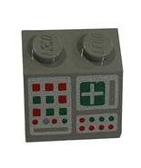 LEGO Classic Space 1pc GRAY 2x2 Printed Slope 45 Inverted Computer 3039p34 - $6.84 CAD