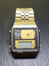 PULSAR Y651-5000 Ana-Digi Digital LCD Alarm WATCH Vintage 1980 Untested - £69.91 GBP