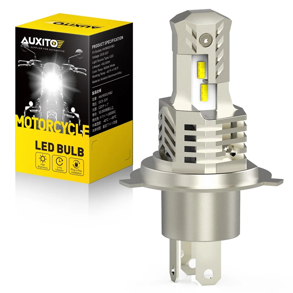 AUXITO 1Pcs H4 LED Moto Headlight Bulbs Motocycle Hi/Lo Lamp   F650GS G450X G650 - £372.47 GBP