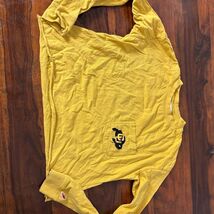 Colorado Buffaloes Men's Yellow Long Sleeve T-Shirt Size S - $21.78