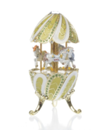 Carrousel de chevaux musicaux vert Keren Kopal décoré de cristaux autric... - €105,66 EUR