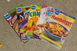 Lot of 5 Pillsbury Classic Cookbooks Come &amp; Eat Cookbooks - £10.97 GBP