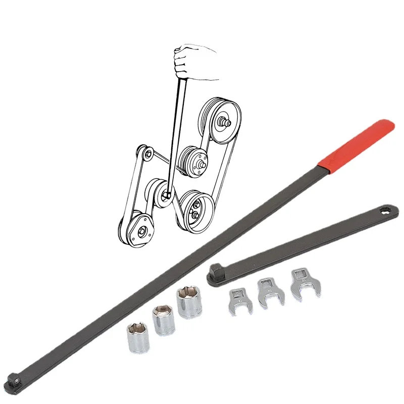 Belt Tension Adjuster Tool Idler Pulley Adjustment Wrench Set for
