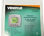 NEW Venstar Fan Coil Thermostat T1070 Non Programmable 2 or 4 Pipe Systems - $69.29