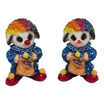 Vtg Mary Moo Moos &quot;Clowns On The Farm&quot; Enesco Figurines Ceramic Circus Clowns - £26.03 GBP