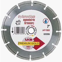 MK Diamond 150688 Premium Gold 7-Inch Dry Cutting Segmented Blade with 5... - $44.95