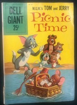 Tom &amp; Jerry Picnic Time #21 (1959) Dell Giant Comics VG/VG+ - £11.62 GBP