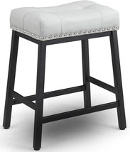 Counter Height Bar Stools, 24 Inch Barstools For Kitchen, And Metal Base. - £65.61 GBP