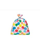 Jumbo Plastic Gift Bag Birthday Colorful Balloons w/Card 36 x 44 - £3.15 GBP