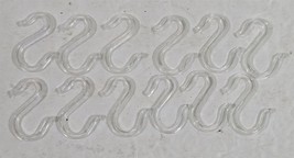 12 Clear Plastic Punch Bowl Cup 1 3/4&quot; S Hooks Hangers for Punchbowl - $8.91