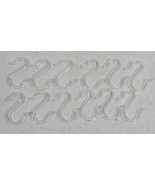 12 Clear Plastic Punch Bowl Cup 1 3/4&quot; S Hooks Hangers for Punchbowl - $164.69 MXN