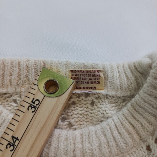 Cassidy Long Sleeve Pullover Women's Cream Sweater Top Size Medium (M) Item image 6