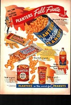 1953 Planters Peanuts Advertisement Fall Fiesta Mr Peanut Artwork Vtg Pr... - $24.11