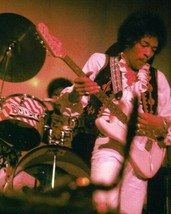 Jimi Hendrix plays guitar in concert by his drummer poster 16x20 inches - £19.80 GBP