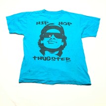 Eazy E T-Shirt Herren M Blau Hip Hop Thugster Rundhals Kurzarm Rap Cartoon - $12.85