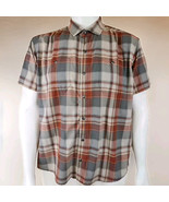 Kuhl Styk Shirt Mens XL Red Gray Plaid Tapered Fit Hiking Short Sleeve 7383 - $420.01 MXN