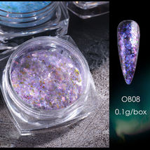 Duo Chrome Chameleon Nail Flakes Nails Powder Colour OB08 - $7.40