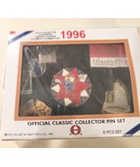 OLYMPICS, 1996, ATLANTA, OFFICIAL CLASSIC COLLECTOR PIN SET, 5 Pcs, NEW 