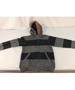 Youth Teenager Nautica Navy Blue Gray Orange Striped Full Zipper Jacket ... - £12.11 GBP