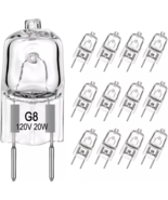 12 Pc G8 Light Bulbs 20W 120V Xenon Under Cabinet Puck Table/Desk Lamps - $316.70 MXN