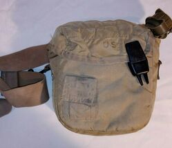 RARE DESERT TAN SAND DCU 2 QUART CANTEEN &amp; INSULATED COVER MILITARY ISSU... - $22.70