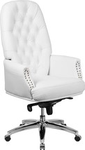 Flash Furniture High Back Traditional Tufted White LeatherSoft Multifunction - £450.82 GBP