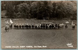 RPPC Hidden Valley Guest Ranch Cle Elum WA Clark Photo 5508 UNP Postcard J1 - £12.41 GBP