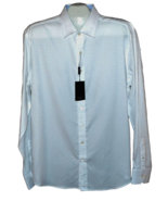 Bugatchi Men&#39;s White Polka Dot Design Cotton Shirt Size US XL - £85.01 GBP