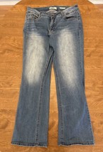Angels Curvy Bootcut Womens 16 Blue Jeans Bootcut Mid Rise Medium Wash - £11.66 GBP