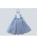 Baby Blue Tulle Dress, Flower Girl dress, Tutu Girls Dress, Birthday Tut... - £11.74 GBP