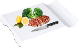 Smart Cutting Board For Kitchen w/Groove, Convenient &amp; Durable, Easy to Clean - £18.48 GBP