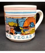 LAS VEGAS 90&#39;s Vintage Mug Cup 1990 RTSI Tropicana Caesars Aladdin Mirag... - £15.49 GBP